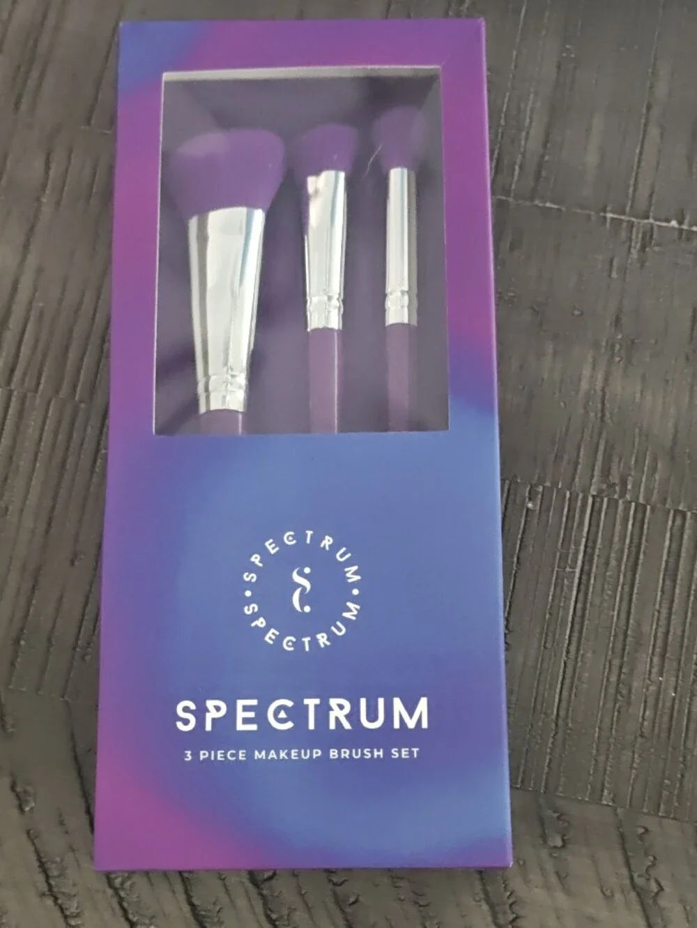 Spectrum 3-Piece Makeup Brush Set - Purple