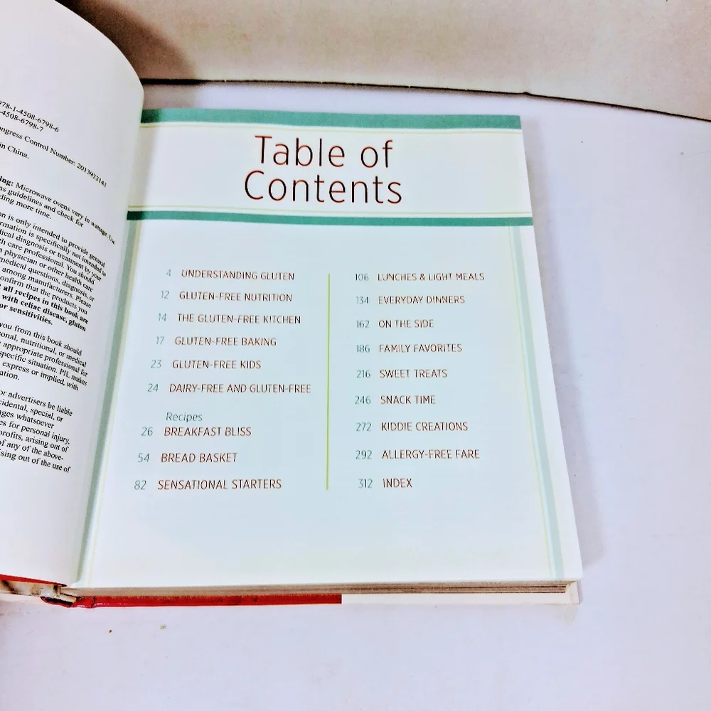 Gluten Free Recipes Cookbook Bible Publications International 2013