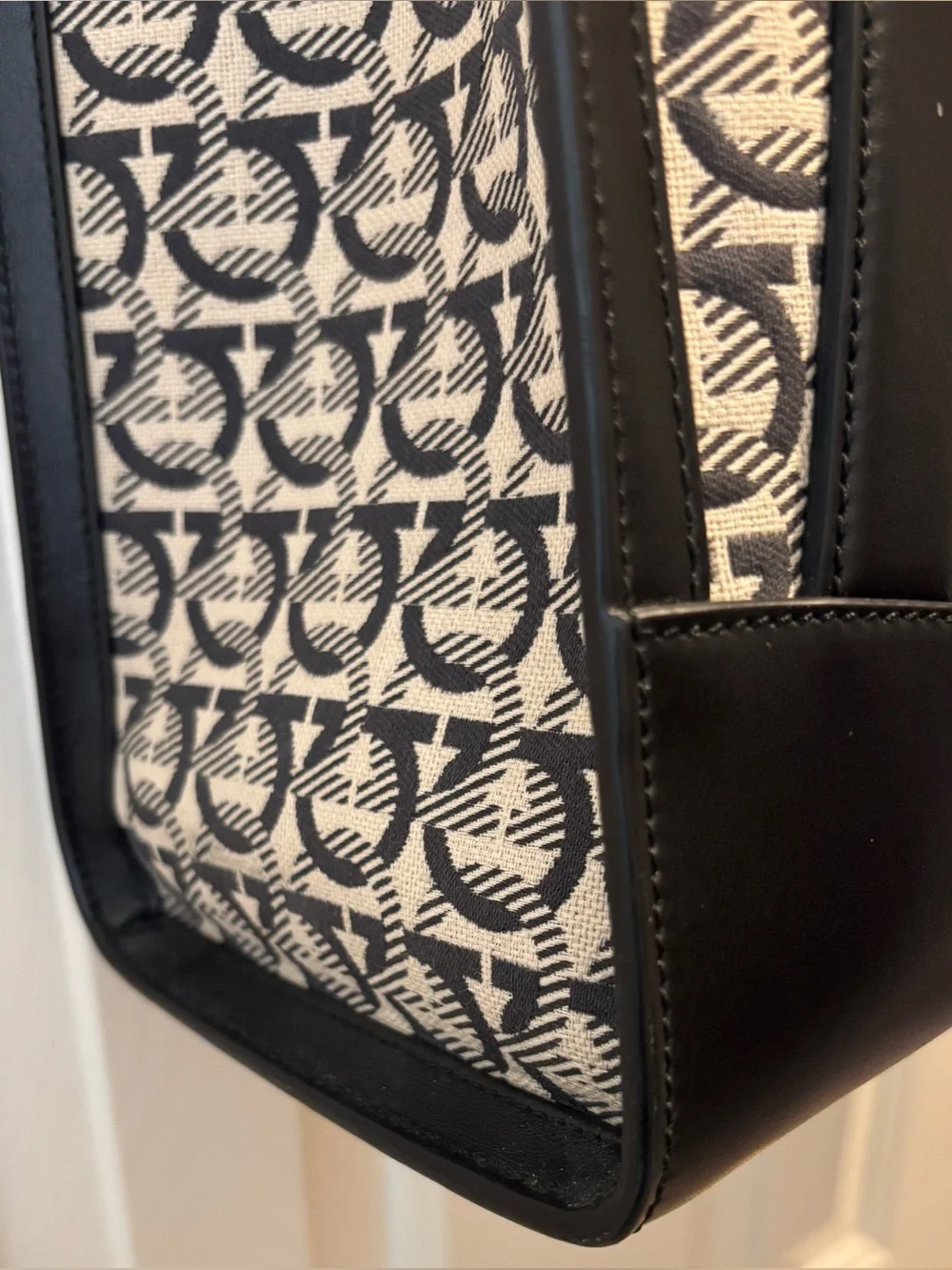 $3000. Salvatore Ferragamo Men’s/Unisex Monogram Tote Bag. Auth. Mint Condition!
