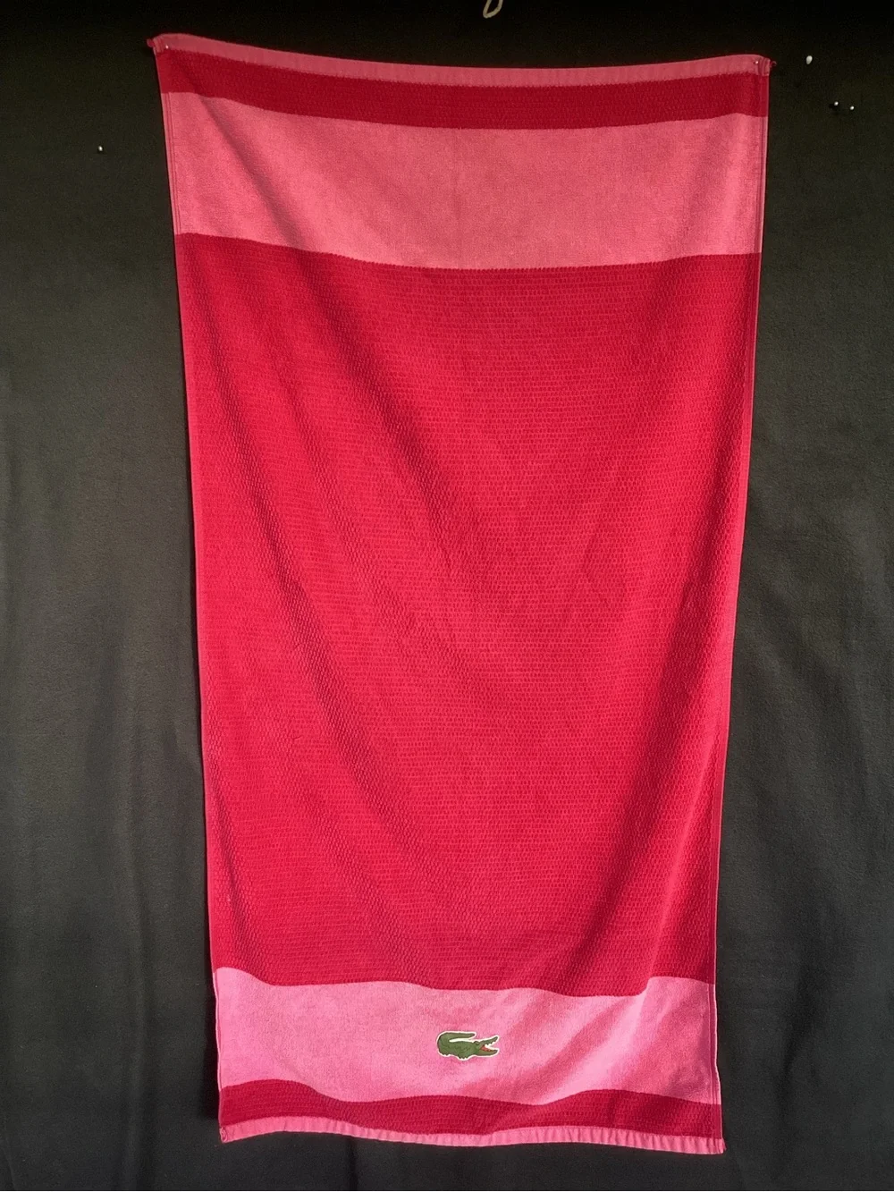 Vintage Lacoste Pink towel