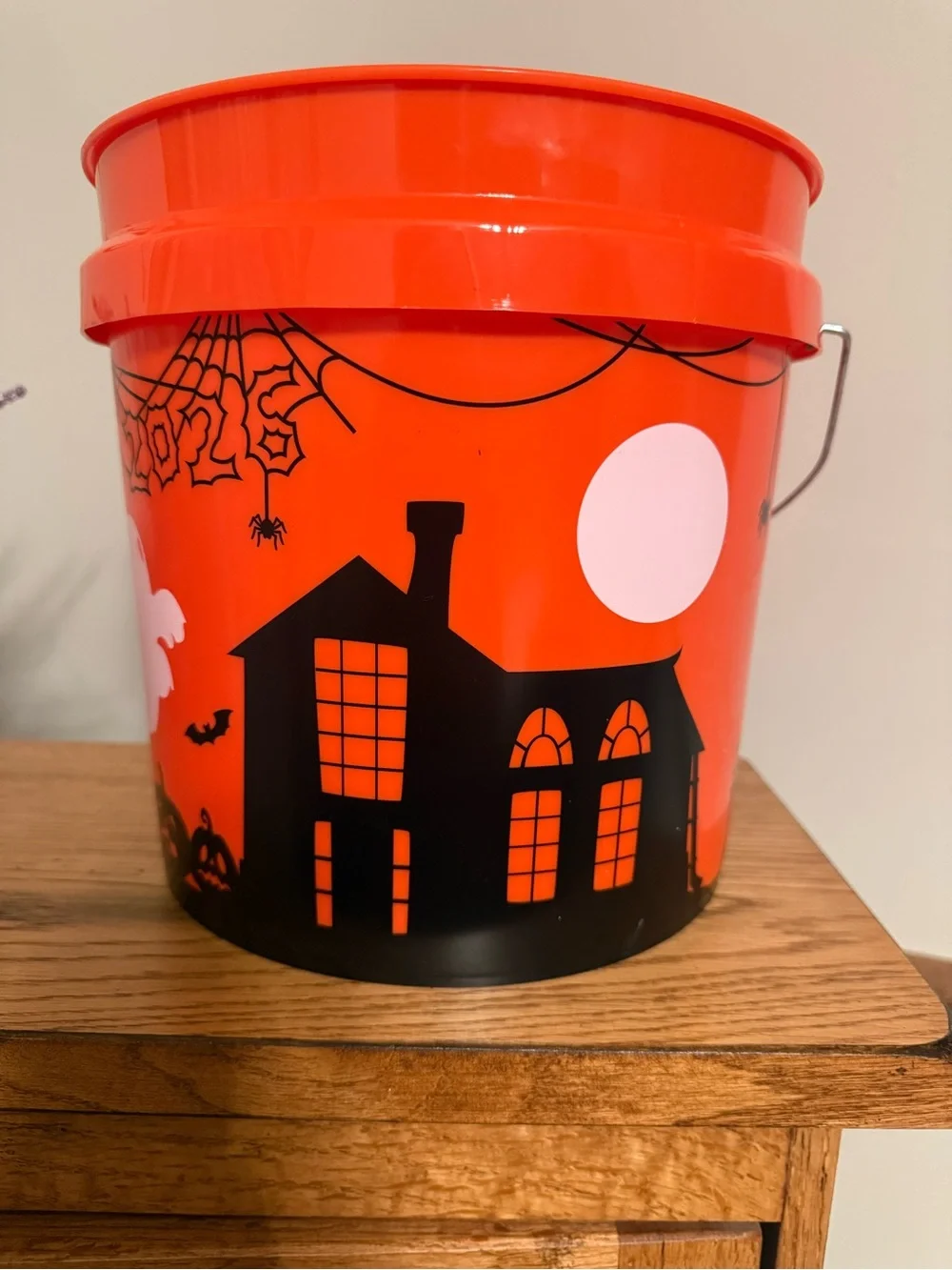 Logo Removed ! Home Depot Halloween Bucket