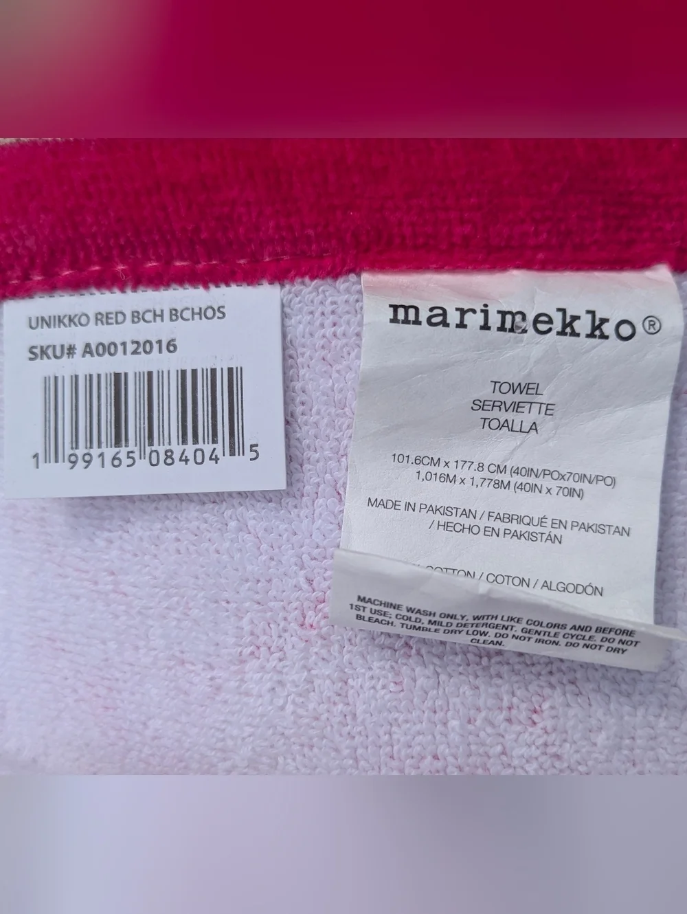 Marimekko unikko towel