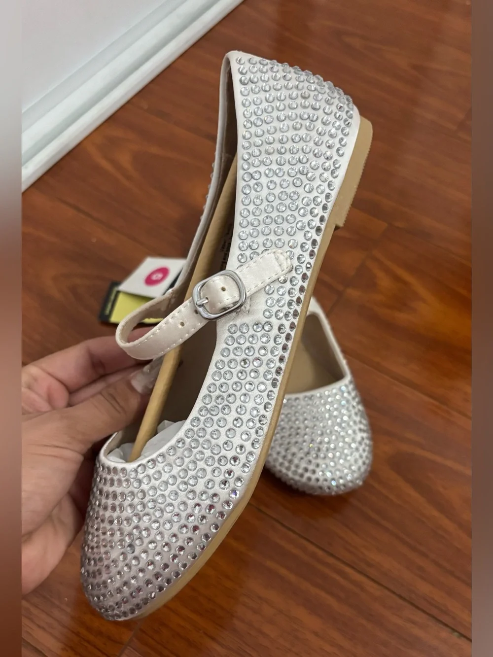 art class Silver Rhinestone Mary Jane Dress Shoes