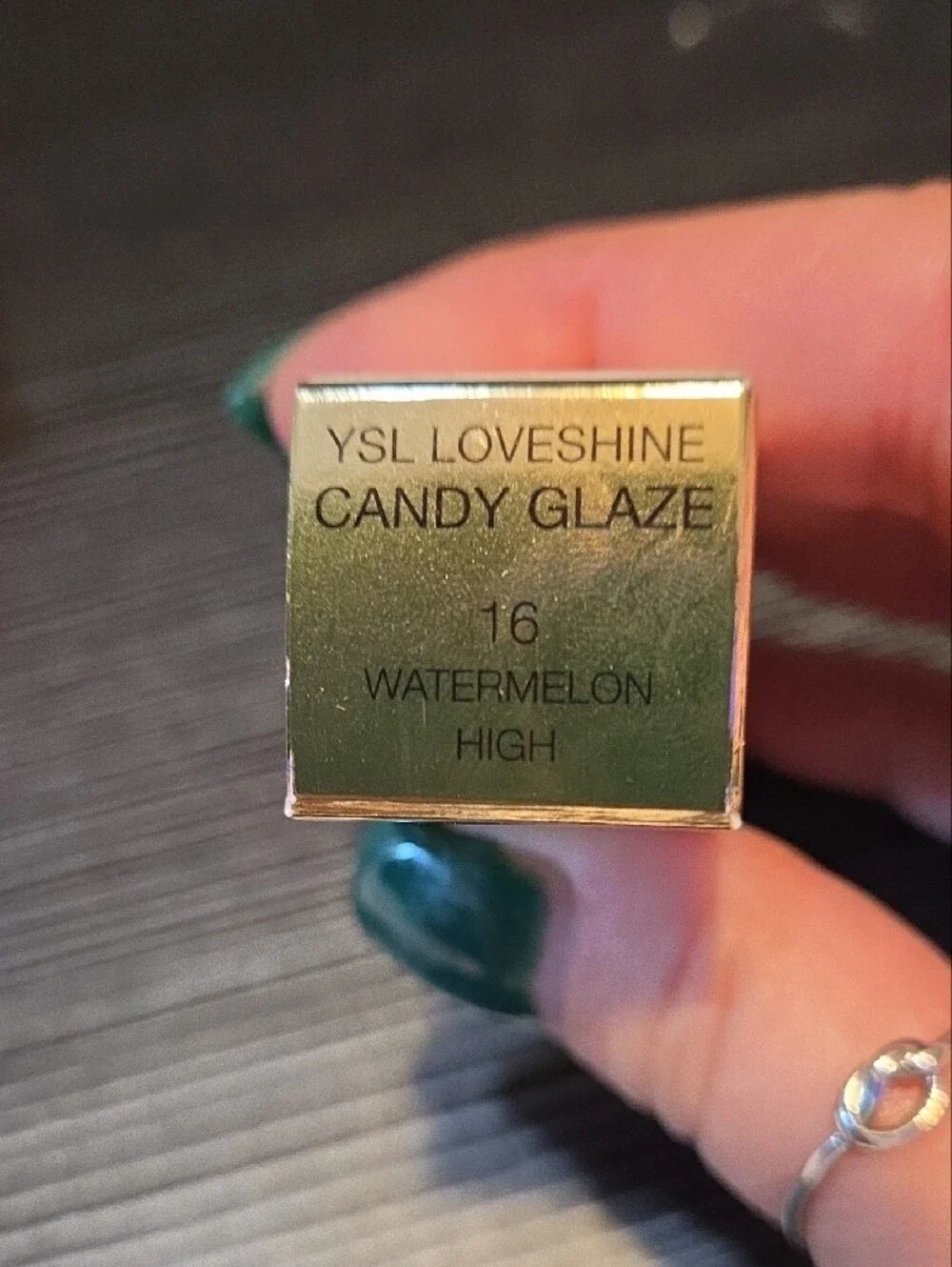 Yves Saint Laurent Loveshine Candy Glaze 16 Watermelon High - green packaging