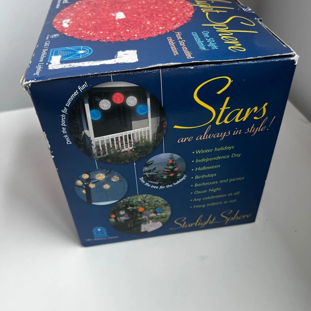 GKI Bethlehem Lighting Starlight Sphere Red 50 Light Constellation Decor