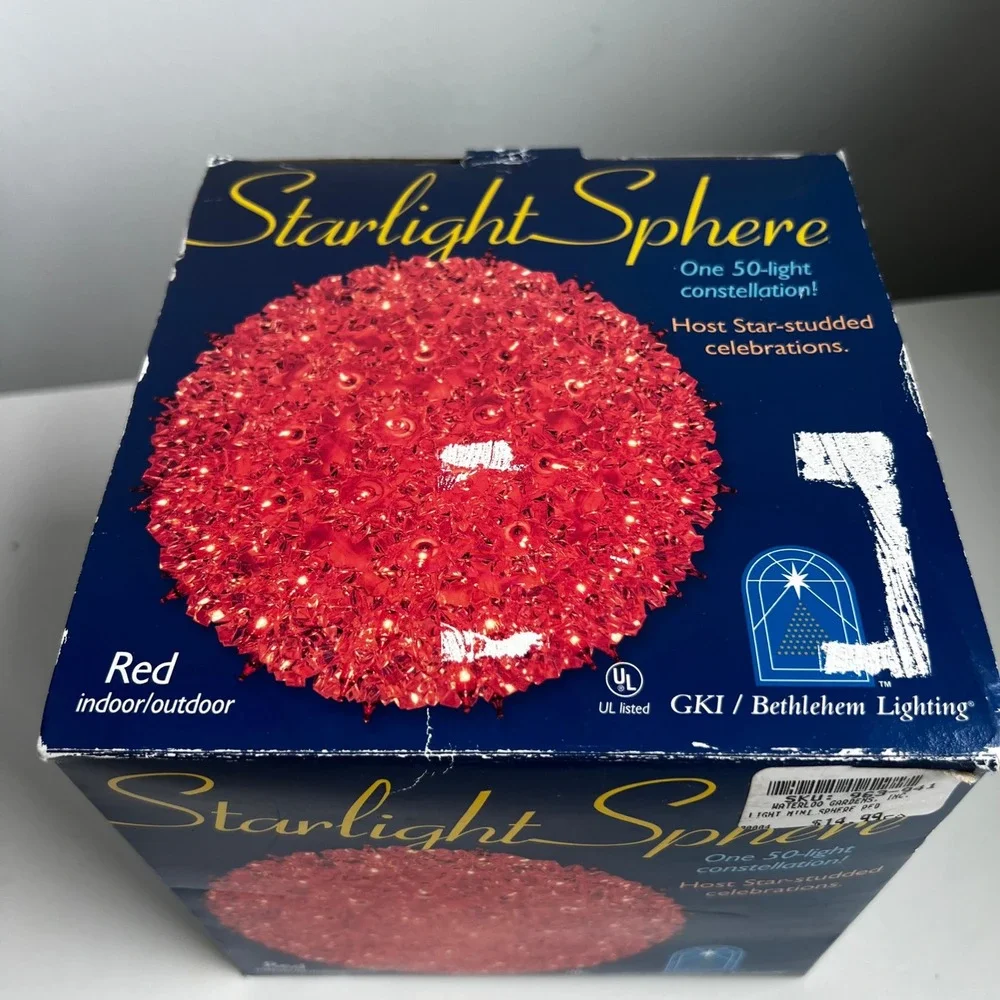 GKI Bethlehem Lighting Starlight Sphere Red 50 Light Constellation Decor