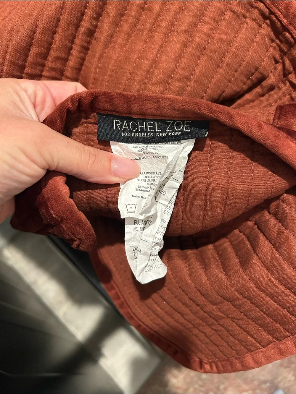 Rachel Zoe warm rust