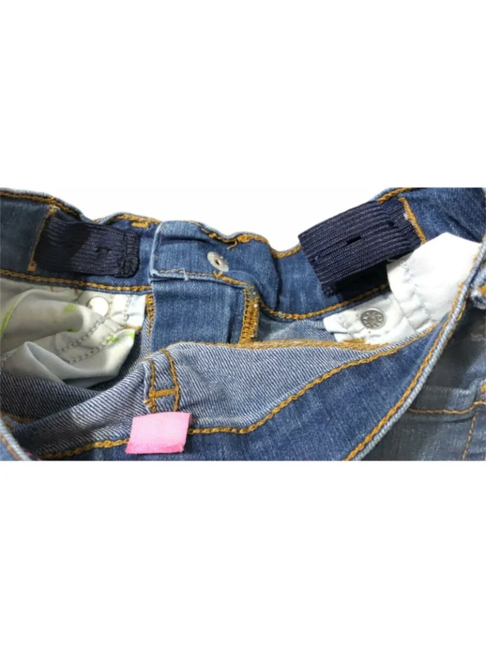 The Children's Place Jeans Girls 5 Super Skinny Adjustable Waist Medium Wash EUC