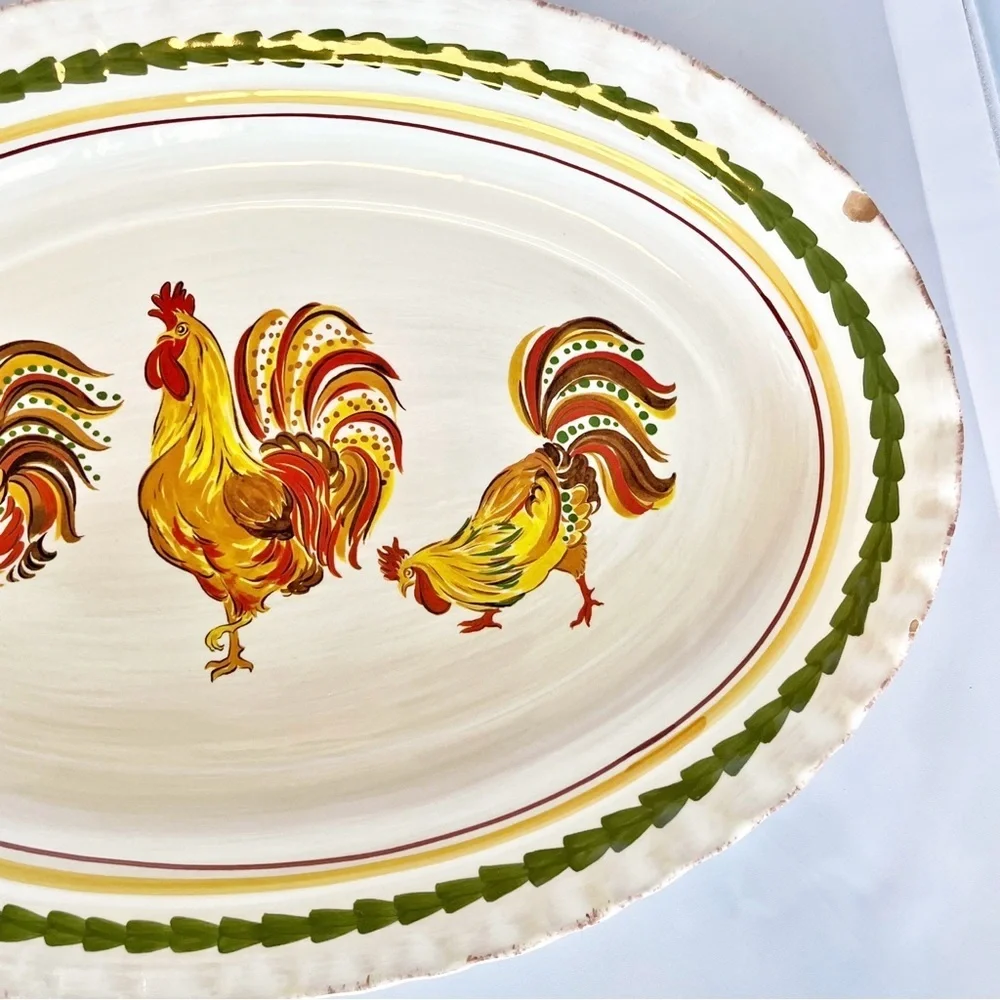 Williams Sonoma Tuscan Rooster serving platter