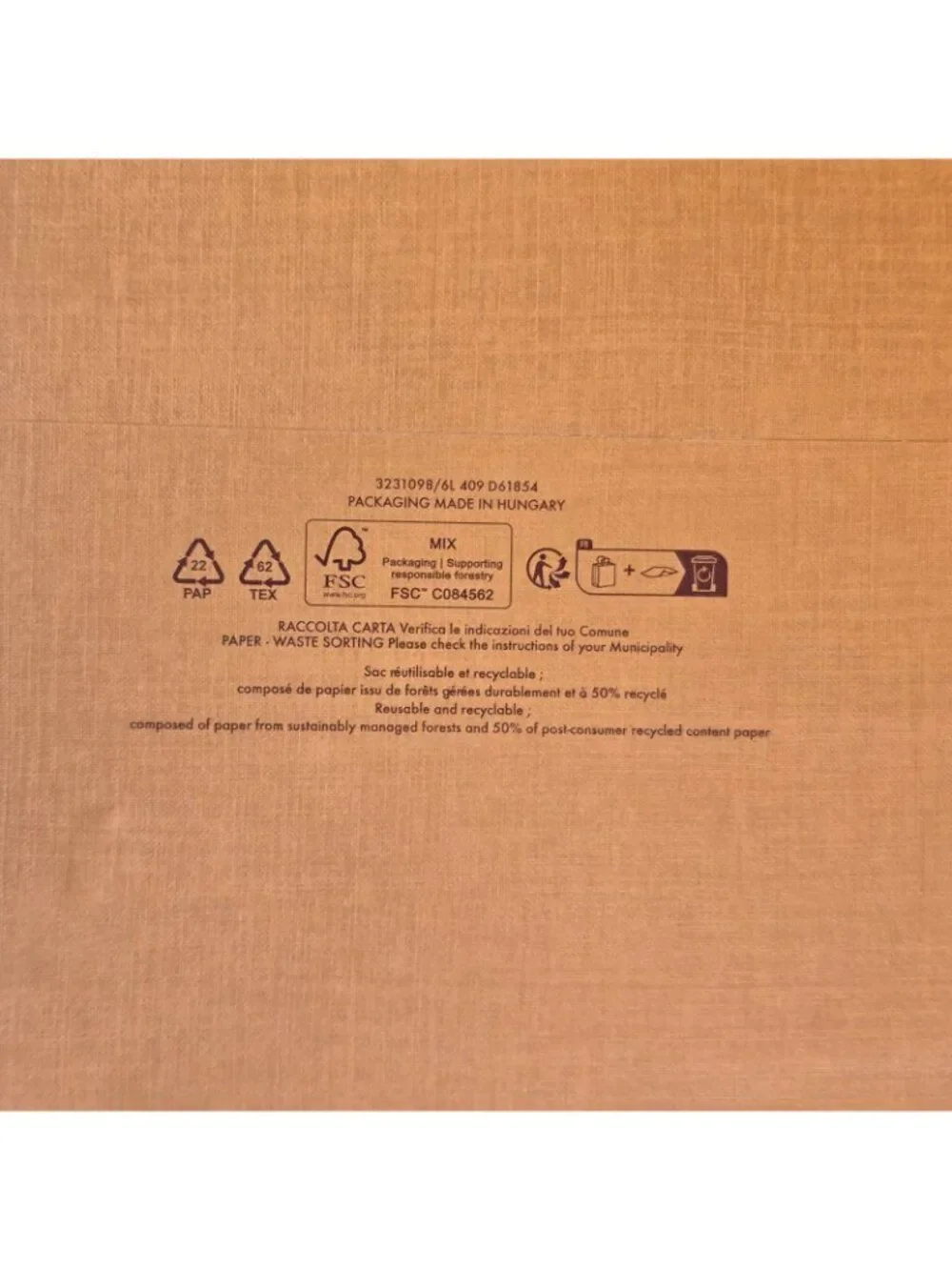LOUIS VUITTON Shopping Tote Bag Authentic Empty Paper Gift Bag 15.75