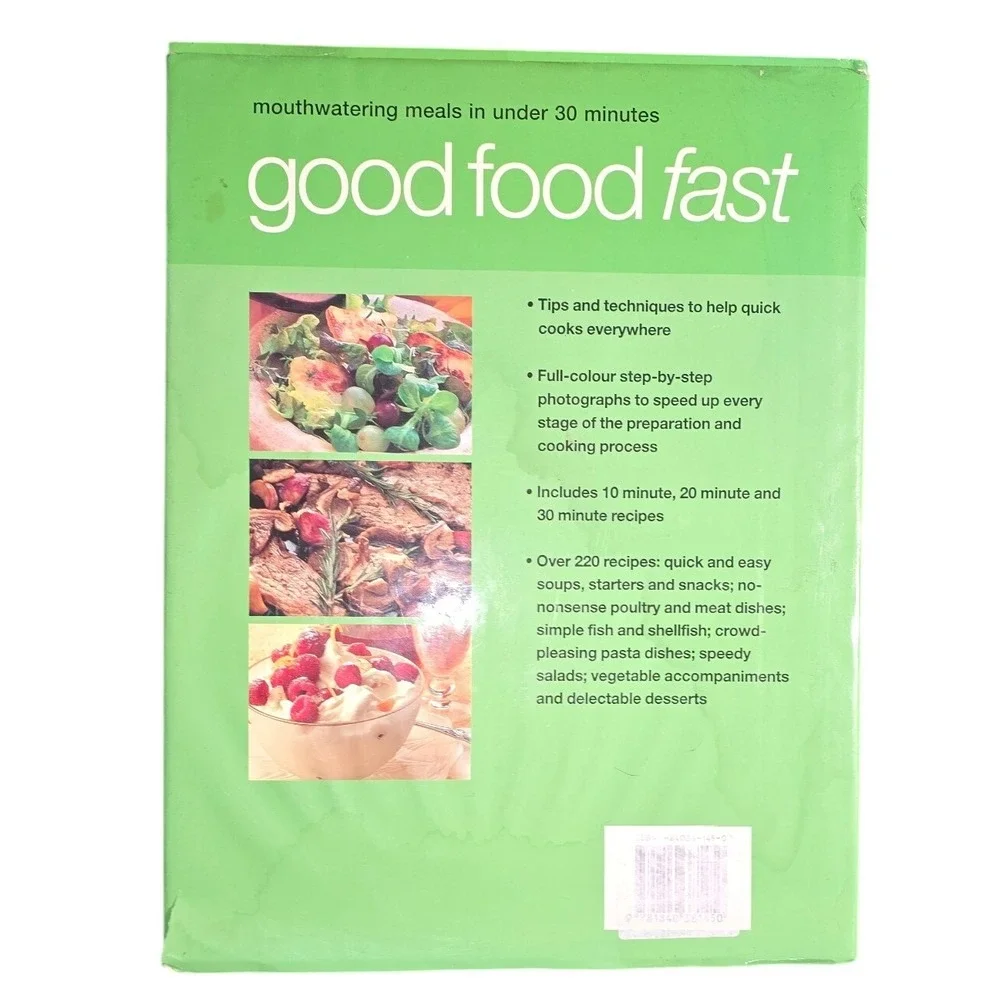 Good Food Fast Cookbook Jenni Fleetwood Hardcover‎ 220 Quick Recipes 30 Mins