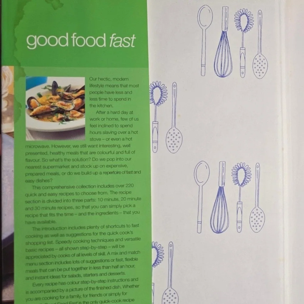 Good Food Fast Cookbook Jenni Fleetwood Hardcover‎ 220 Quick Recipes 30 Mins