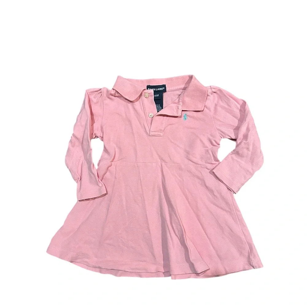 Ralph Lauren Pink Kids Polo Dress 18 months