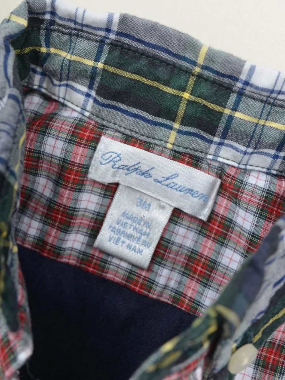 Ralph Lauren Plaid Jumper Footie Sleeper Baby Boy Bundle 3 piece