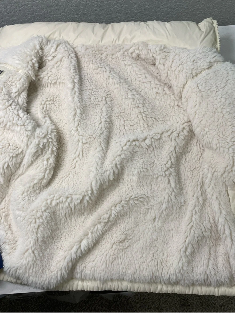 Polo Ralph Lauren Cortina Cream Quilted Puffer Jacket NWT M