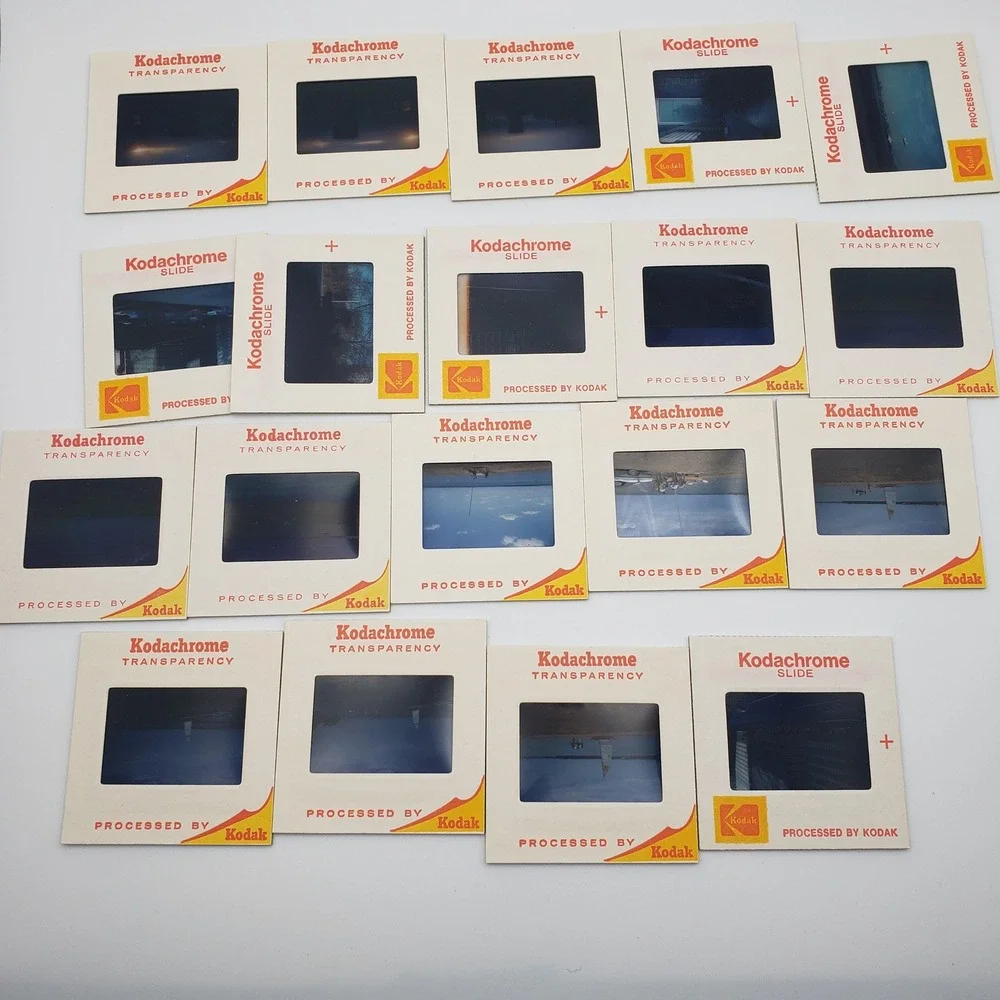 Kodak Color Slides Vintage 17pc Lot 35mm Kodachrome Transparencies Travel Box
