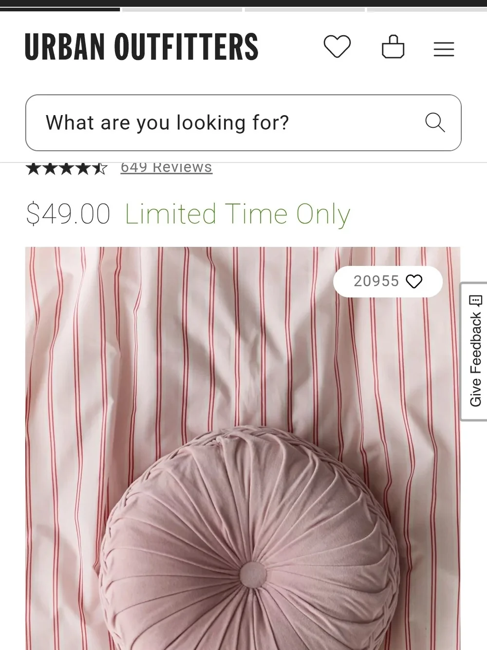 Urban Outfitters fabric ruched light
