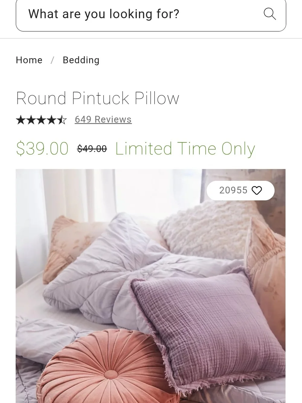 Urban Outfitters decorative mauve