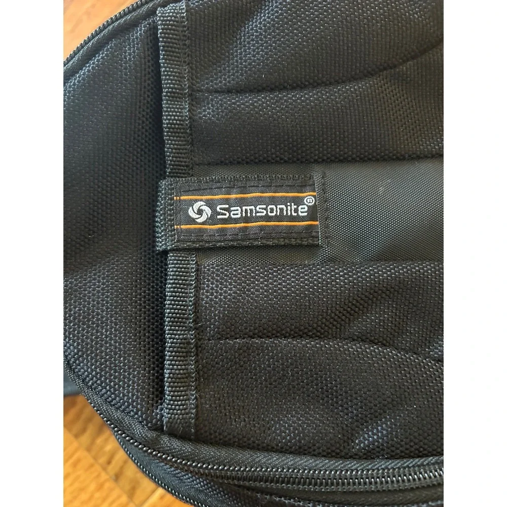 Samsonite Mini Backpack Black Ballistic Nylon Travel Daypack Small Hiking Bag