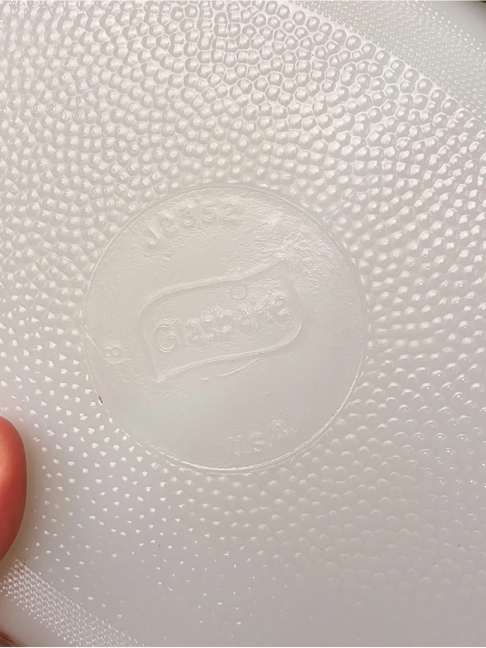 Glasbake white glass