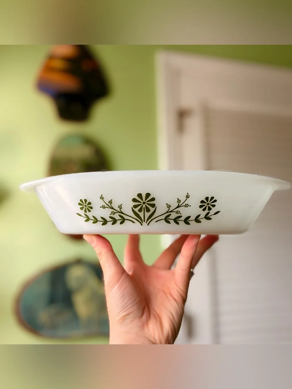 Glasbake white glass