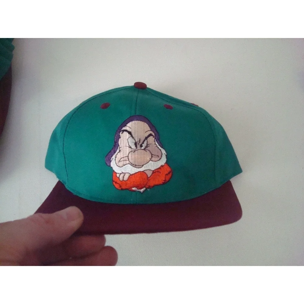 10PC LOT GRUMPY DISNEY SMALL-MEDIUM SNAPBACK 90S HAT CAP DEADSTOCK VINTAGE U4