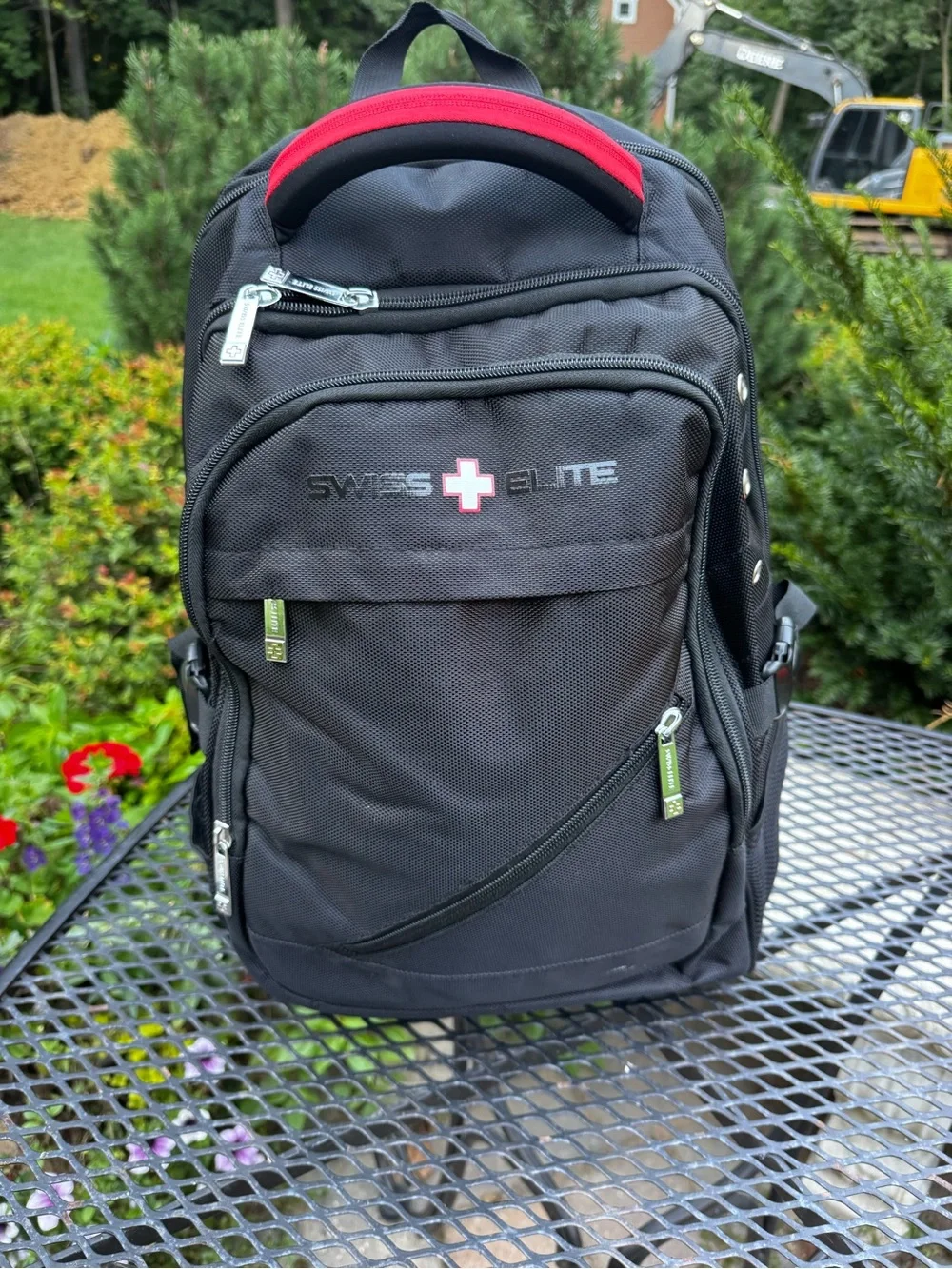 Swiss Elite Black and Red Men's Backpack