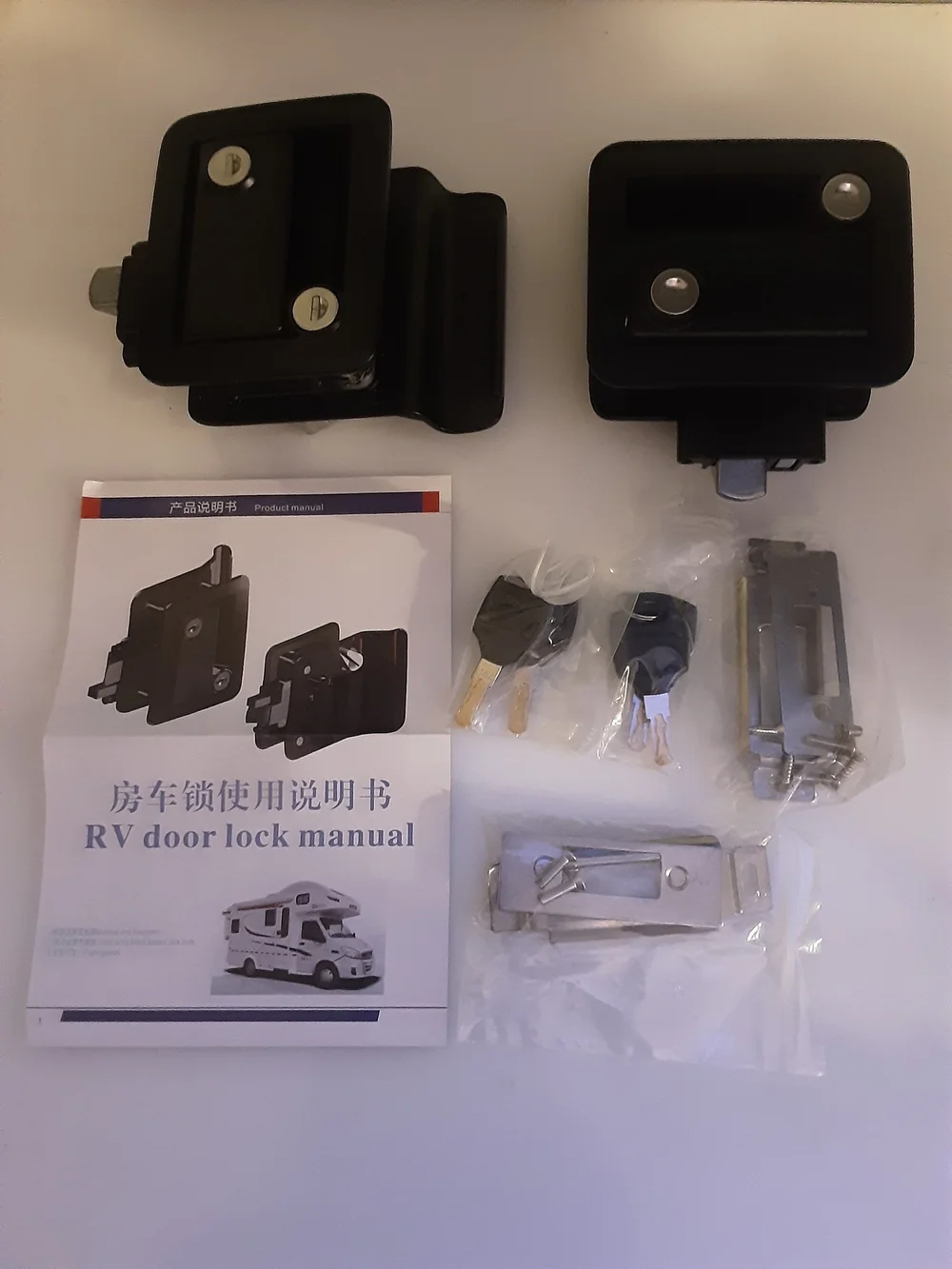 2 Locks Same Key Camper Door Look With Deadbolt (35)