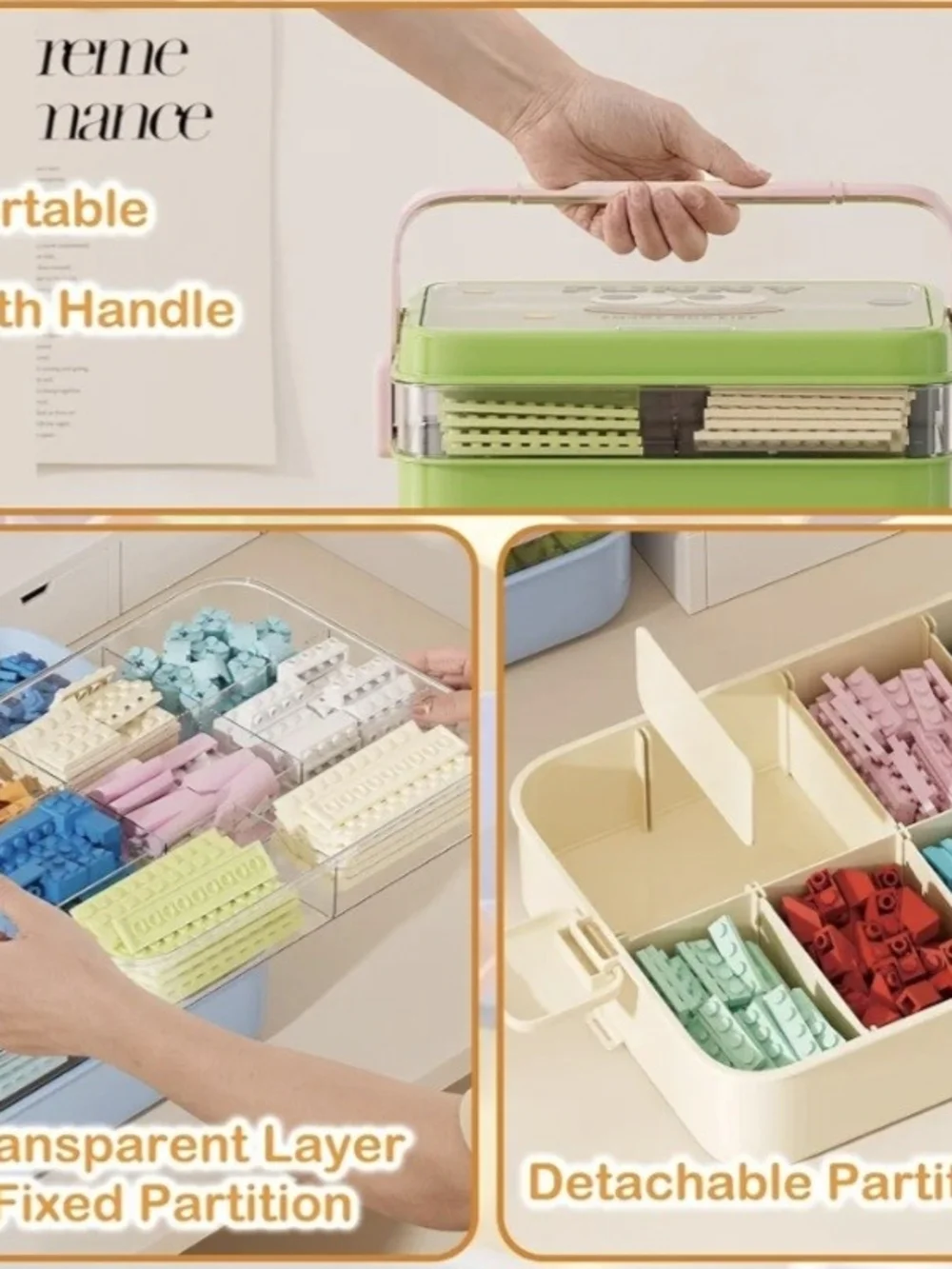 UFORU Craft Organizer and Storage Box.