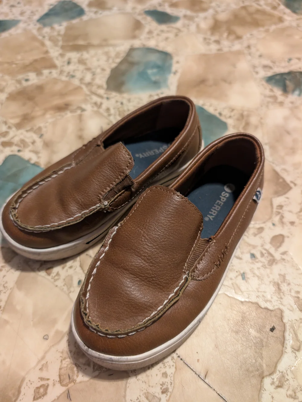 Sperry Brown Slip-On Boat Shoes for Men