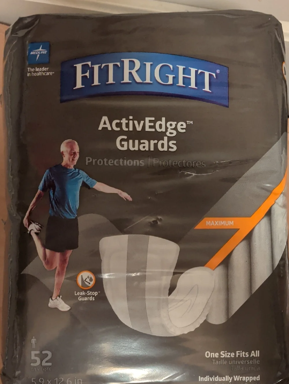 FitRight ActivEdge Guards - Maximum Absorbency (Gray)
