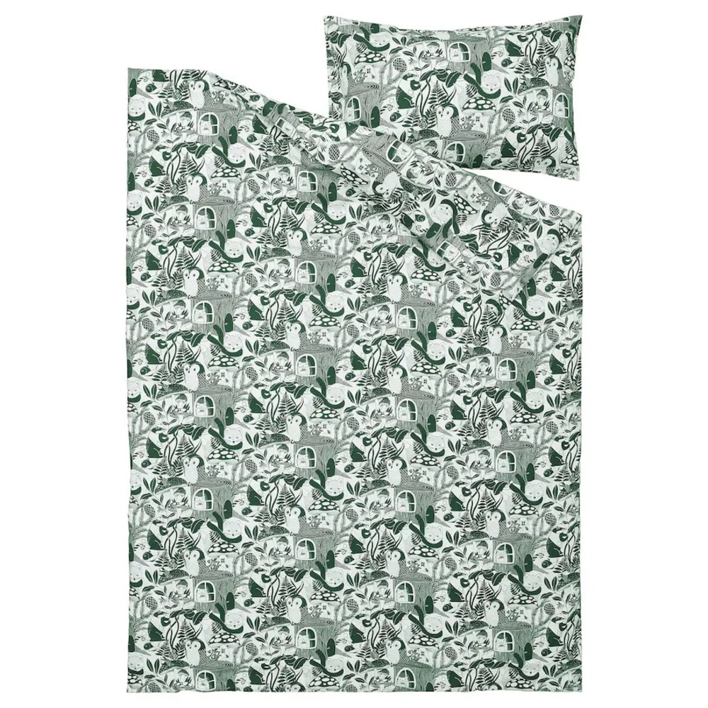 Green Forest Inspired Duvet Cover Set