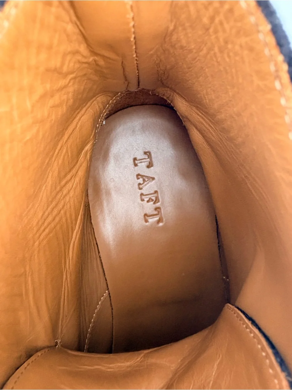 Taft Black Velvet and Leather Cap-Toe Chukka Boots