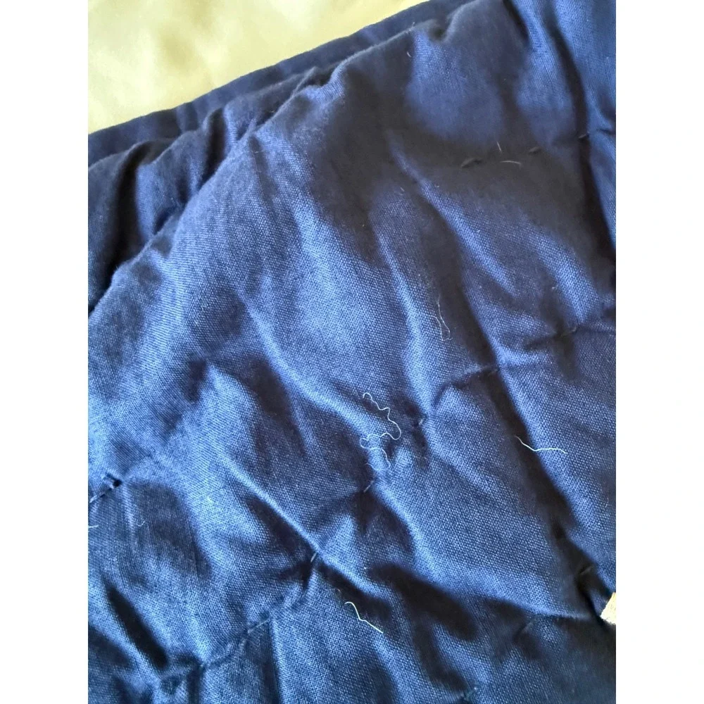Pottery Barn Kids Pillow Shams Set of‎ 2 Navy Blue EUC Quilted Celestial Sun
