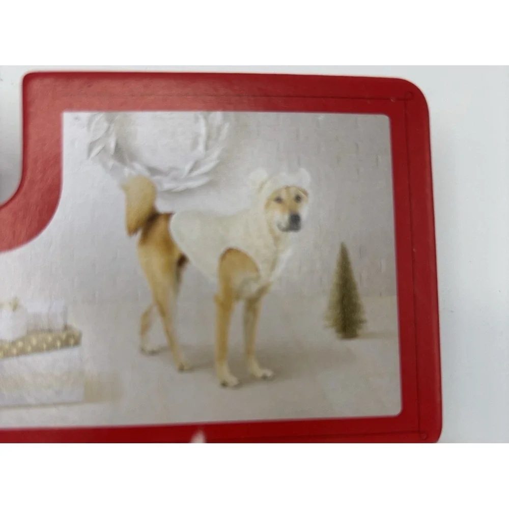 Wondershop Pet Hoodie White Fuzzy with‎ Ears Size Medium
