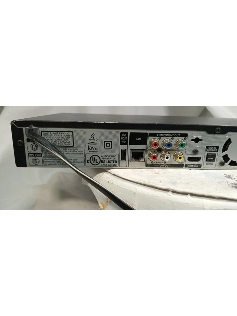 Samsung BD-P1600 Blu-Ray DVD CD Player 1080p Full HD HDMI USB Black Tested