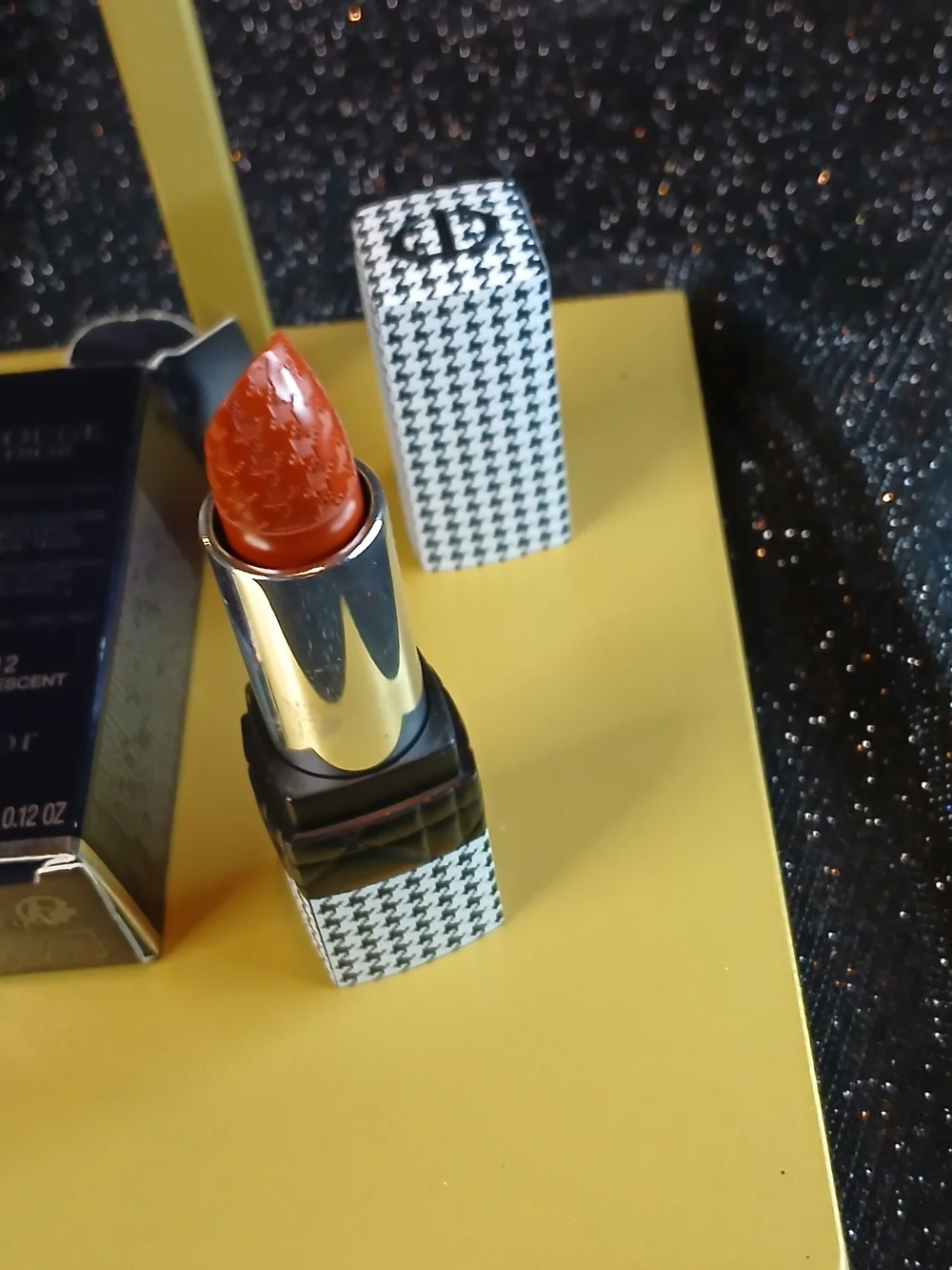 Dior Houndstooth Limited Edition Lipstick - #312 Incandescent Shade 3.5g/.12oz