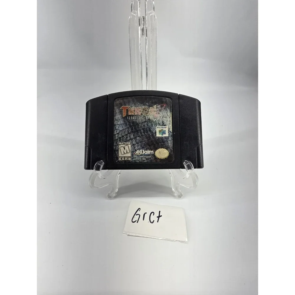 Turok 2‎ Seeds of Evil Nintendo 64 N64 Black Cartridge Acclaim NUS-006 USA
