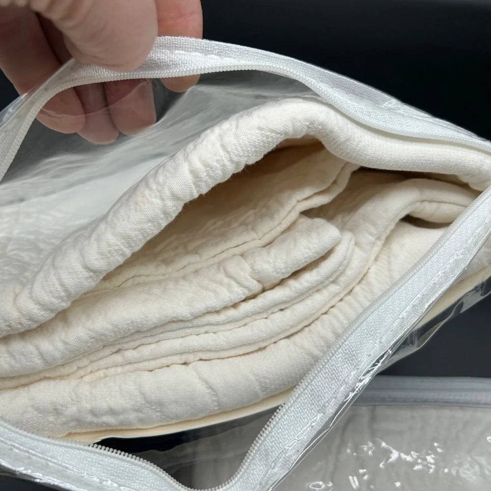 Nobility Pillow Sham Ivory Standard Set 2 Quilted‎ Stitching New