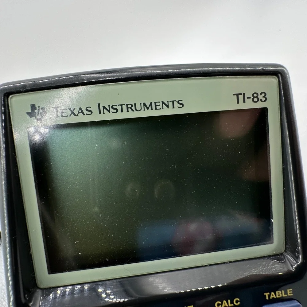 Texas Instruments TI-83 Graphing Calculator with Slipcover Tested WORKS PLS READ