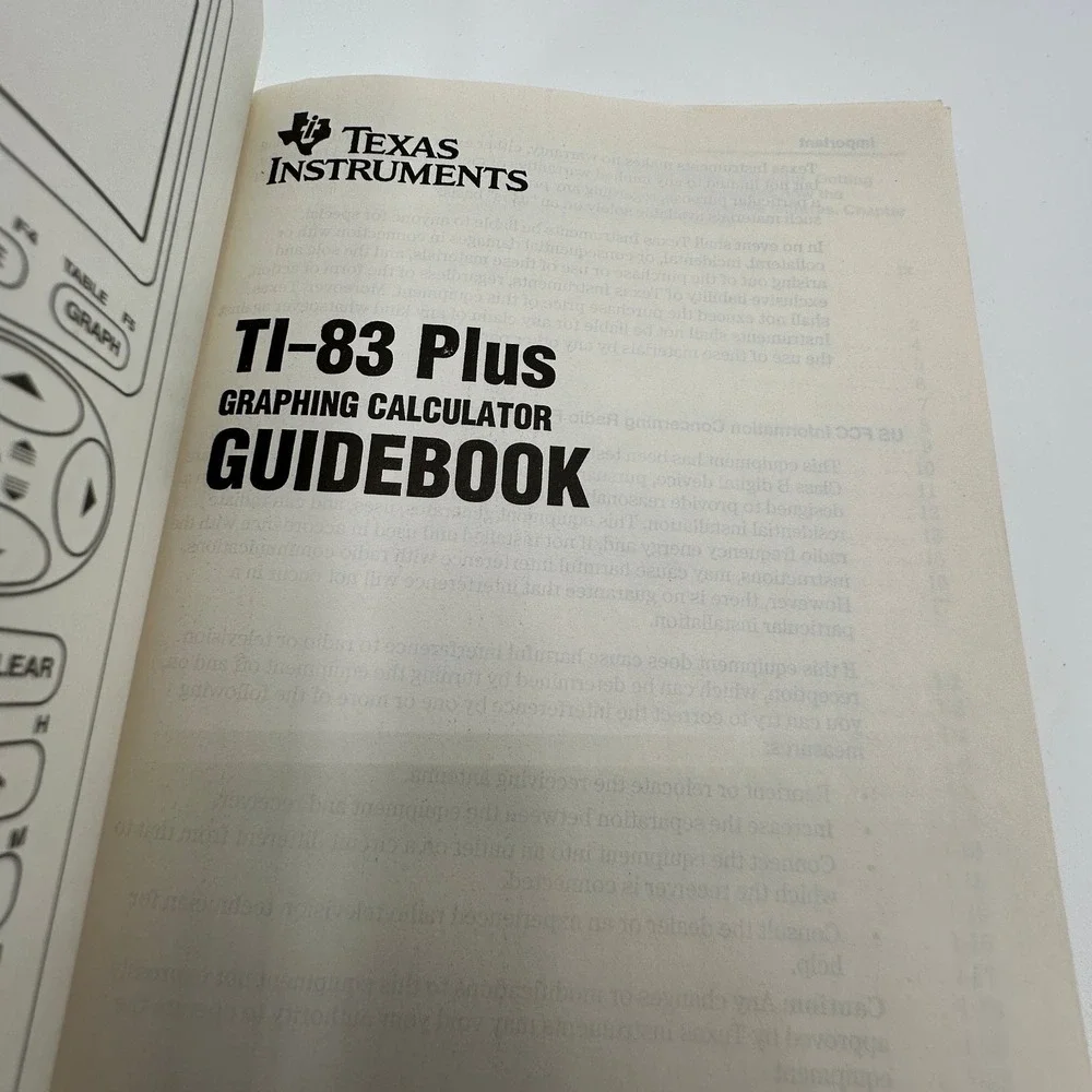 Texas Instruments TI-83 Graphing Calculator with Slipcover Tested WORKS PLS READ