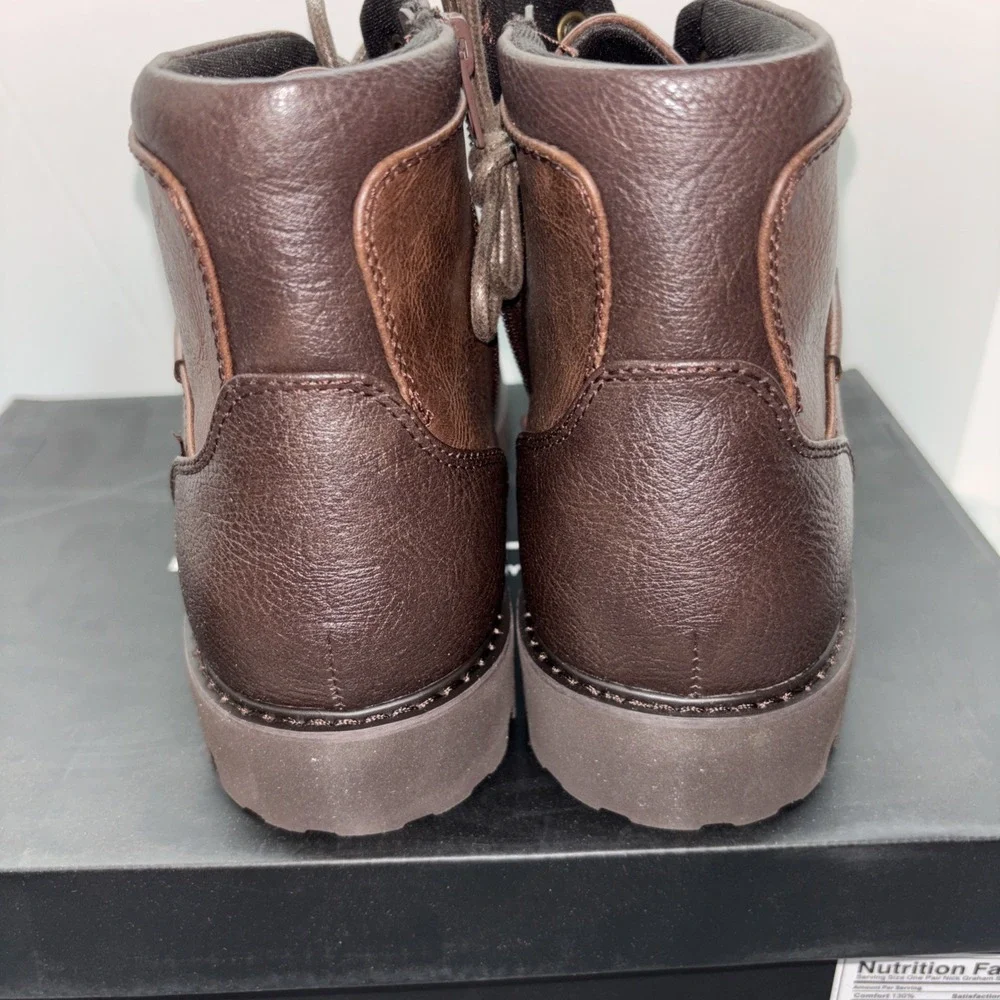 Nick Graham Size‎ 8 Zip/lace Up Barkley Brown Boots