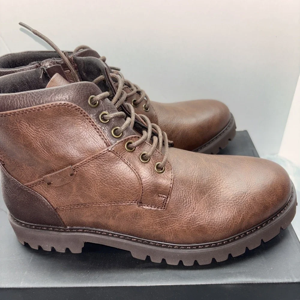 Nick Graham Size‎ 8 Zip/lace Up Barkley Brown Boots