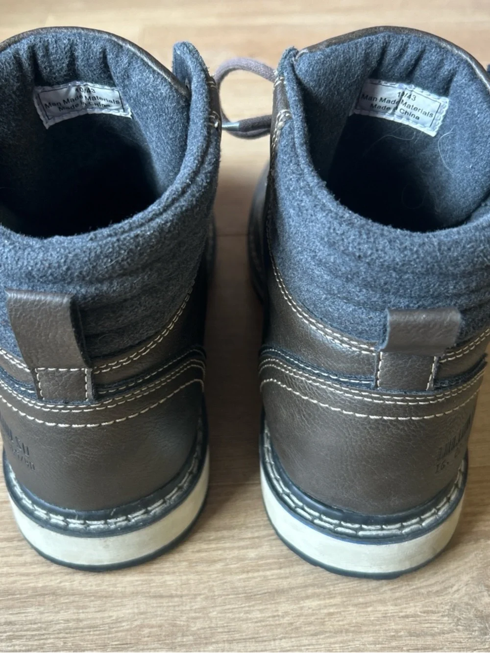 B-52 by‎ Bulldoxer Men's Brown Leather Lace-Up Boots