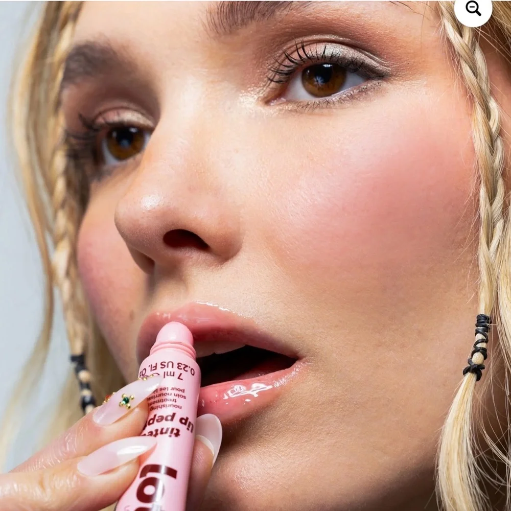 Lottie London Tinted Lip Peptide Duo (Raspberry Jam & Cotton Candy)