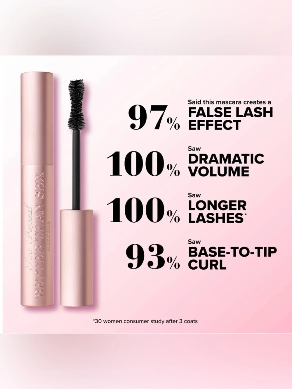 🌸 TOO FACED Better Than Sex Mascara FULL-SIZE