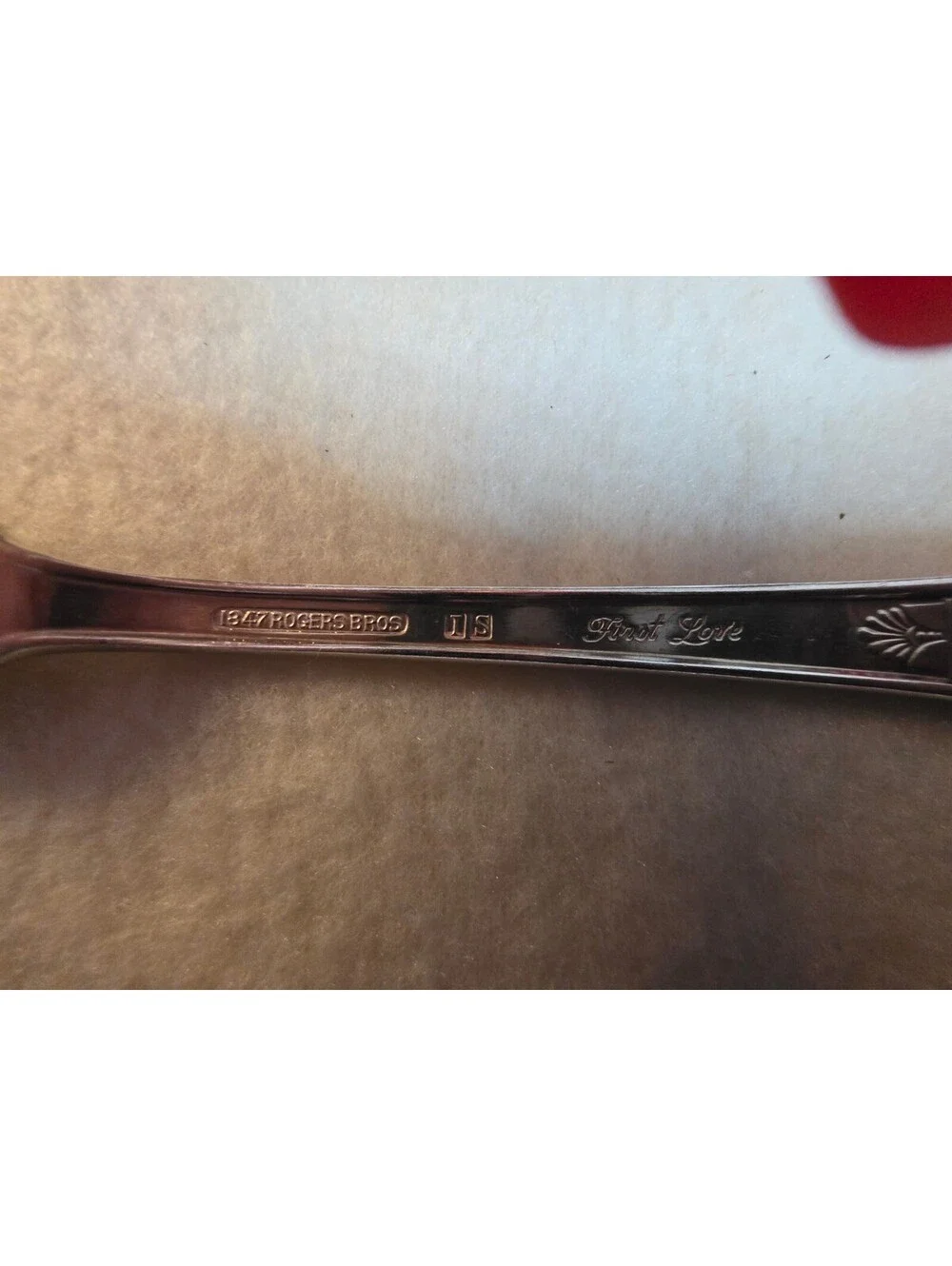 Vintage 1847 Rogers Bros First Love Silverplate 5 O’Clock Spoon 5.75