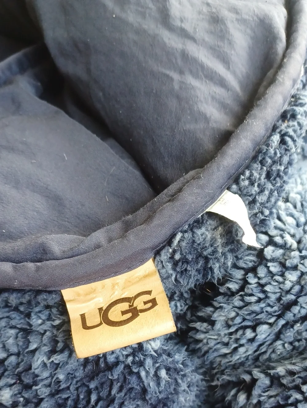 Full/Queen UGG comforter Navy Blue Reversible Sherpa Comforter Unisex ~ 80