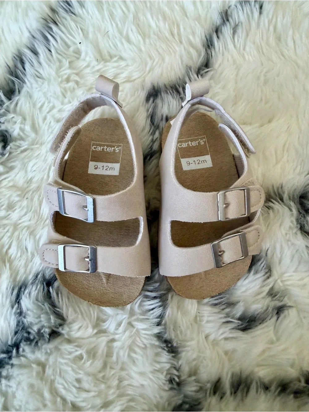 Like New! Set of 2 - Carter’s Blue & Tan Sandals - 9-12 Months!