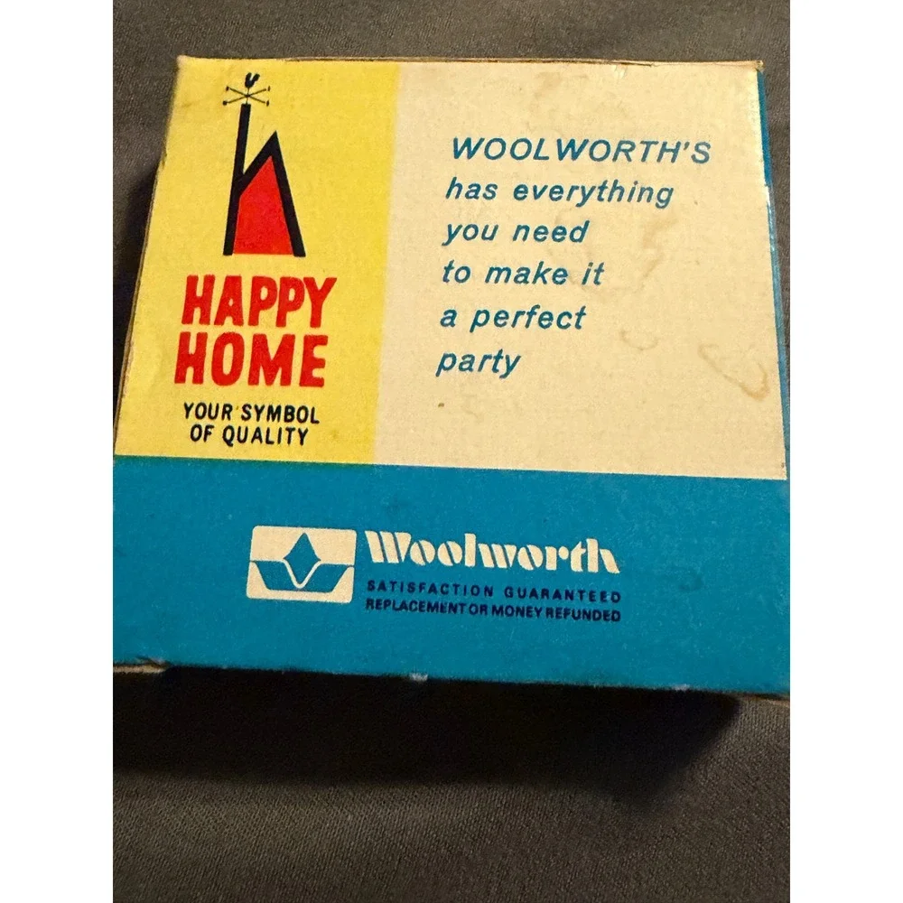 Vintage Happy Home Woolworth Pink Spiral Birthday Candles 36 Count Pack